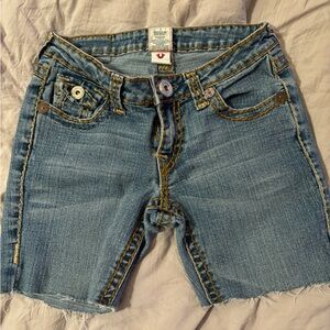 True Religion cut off shorts